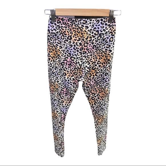 LULAROE MULTI COLOR CHEETAH SOFT LEGGINGS ONE SIZE - Picture 2 of 5